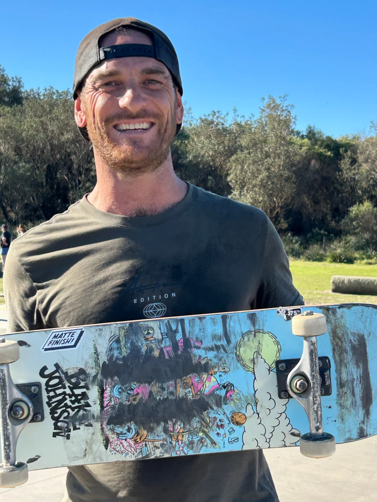 Matty, Skatemate coach, at a Port Stephens skatepark